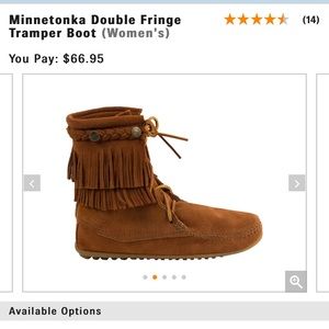 Minnetonka lace up booties